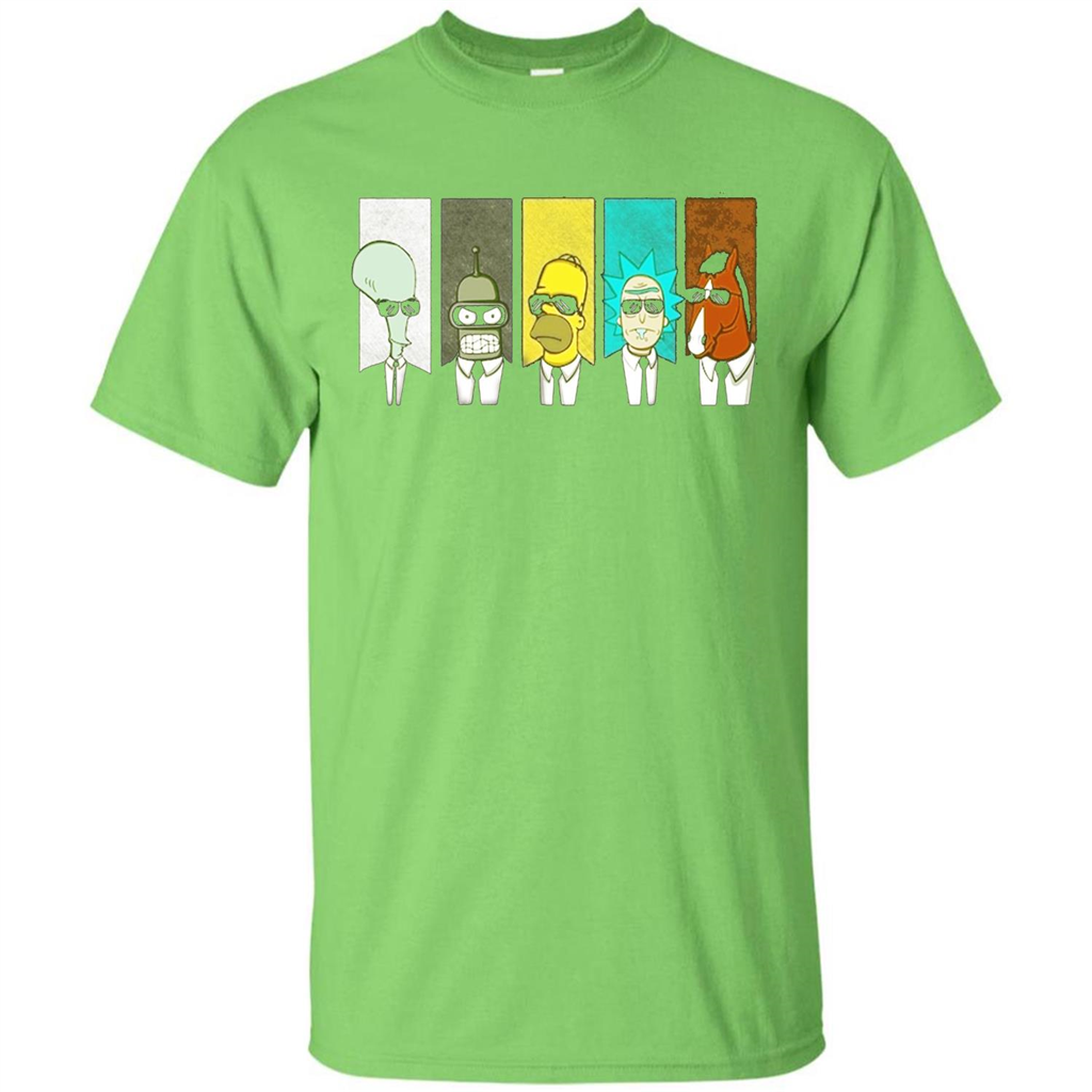 Form Into Rick And Go To The Morty T-shirt Lime
