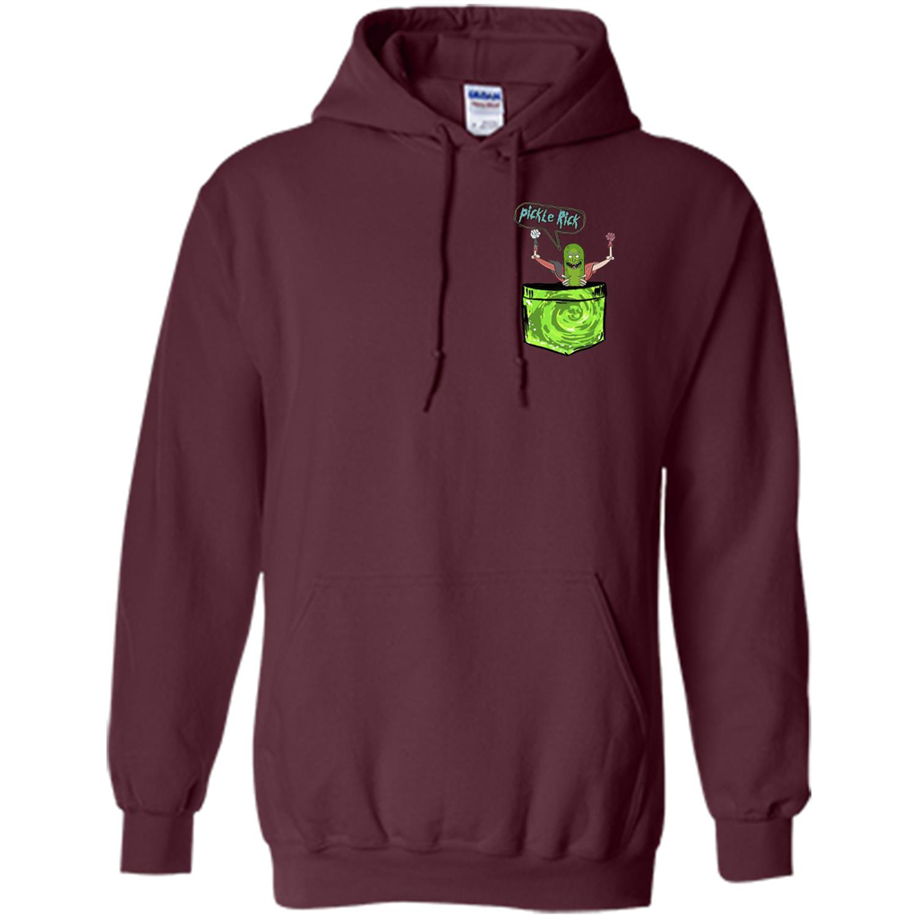 Pickle Rick T-shirt Maroon
