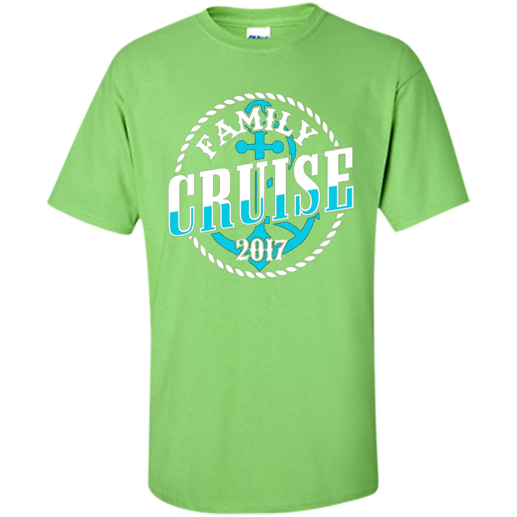Family Cruise 2017 T-shirt Summer Vacation T-shirt Lime