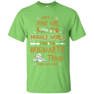 Harry Potter T-shirt Just A June Girl Living In A Muggle World