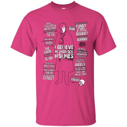 Detective Quotes To A Great Mind Nothing Is Little T-shirt Heliconia
