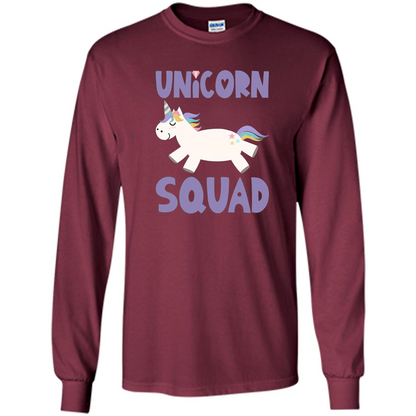 Unicorn Squad T-shirts Rainbow Fantasy Gift Princess Costume T-shirt Maroon