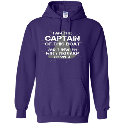 I Am The Captain Of This Boat Purple