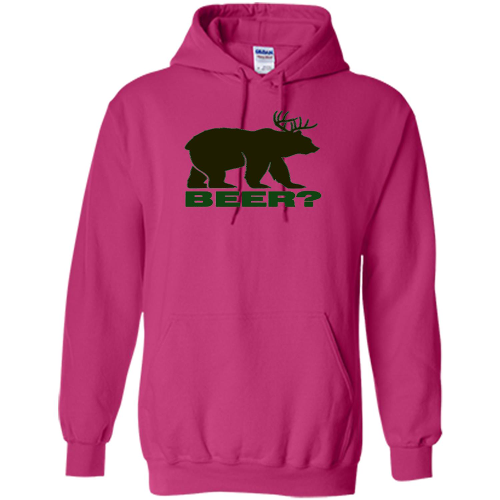 Bear Deer Bear Beer Funny T-shirt Heliconia