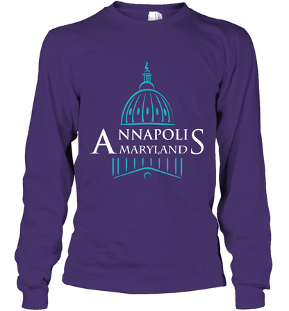 Anna Polis Maryland Shirt Long Sleeve T-Shirt Long Sleeve T-Shirt Purple