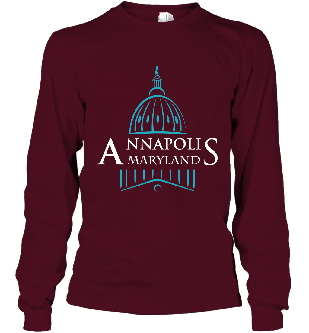 Anna Polis Maryland Shirt Long Sleeve T-Shirt Long Sleeve T-Shirt Maroon