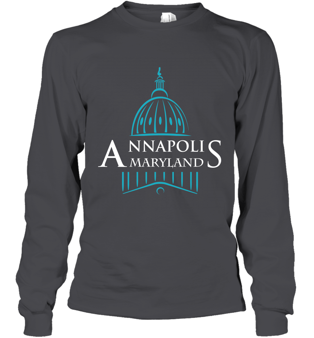 Anna Polis Maryland Shirt Long Sleeve T-Shirt Long Sleeve T-Shirt Dark Heather
