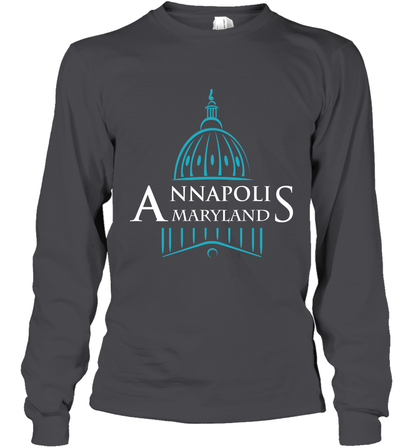Anna Polis Maryland Shirt Long Sleeve T-Shirt Long Sleeve T-Shirt Dark Heather