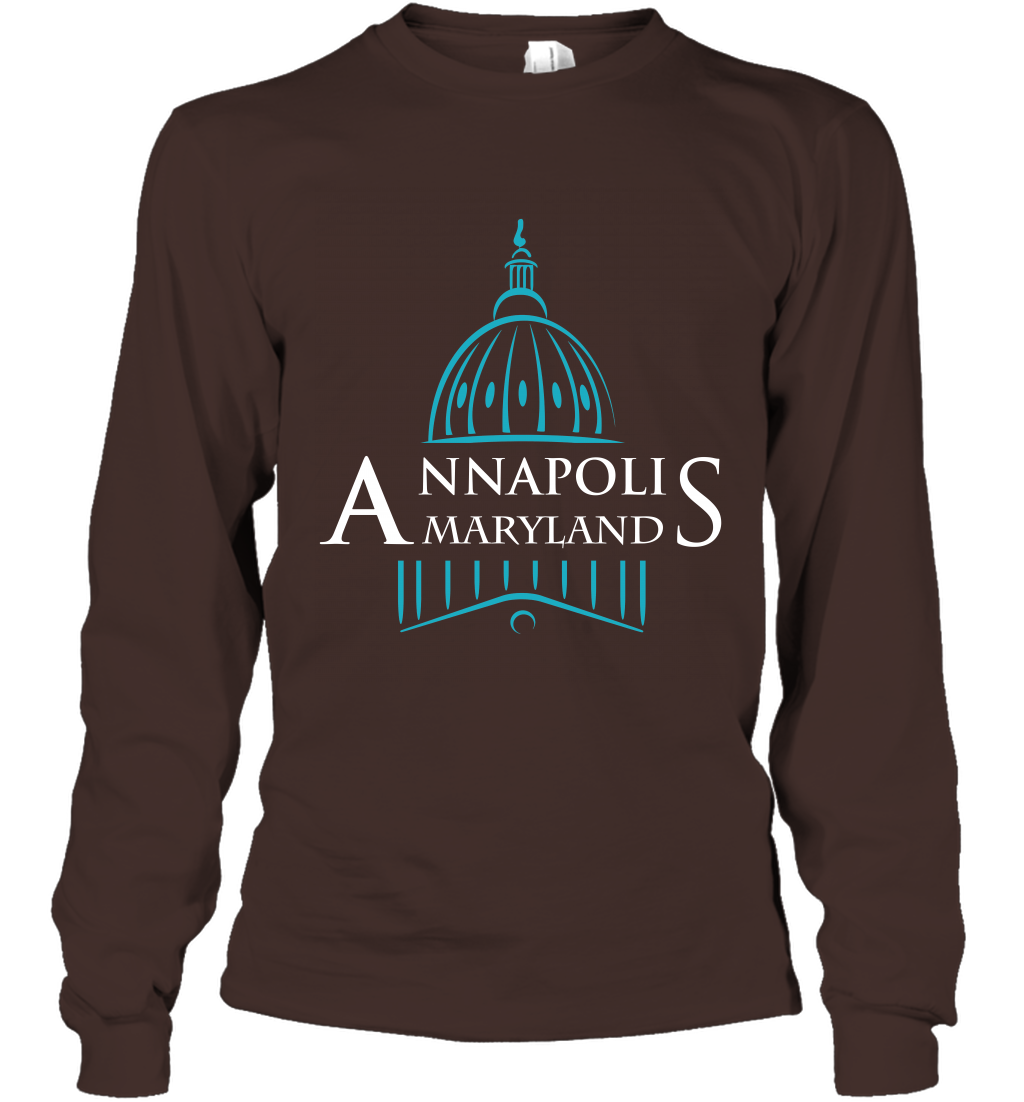 Anna Polis Maryland Shirt Long Sleeve T-Shirt Long Sleeve T-Shirt Dark Chocolate