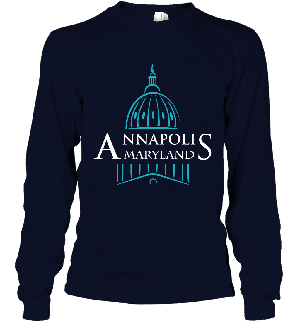 Anna Polis Maryland Shirt Long Sleeve T-Shirt Long Sleeve T-Shirt Navy