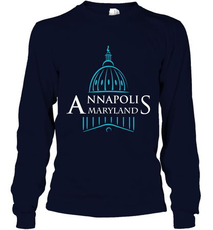 Anna Polis Maryland Shirt Long Sleeve T-Shirt Long Sleeve T-Shirt Navy