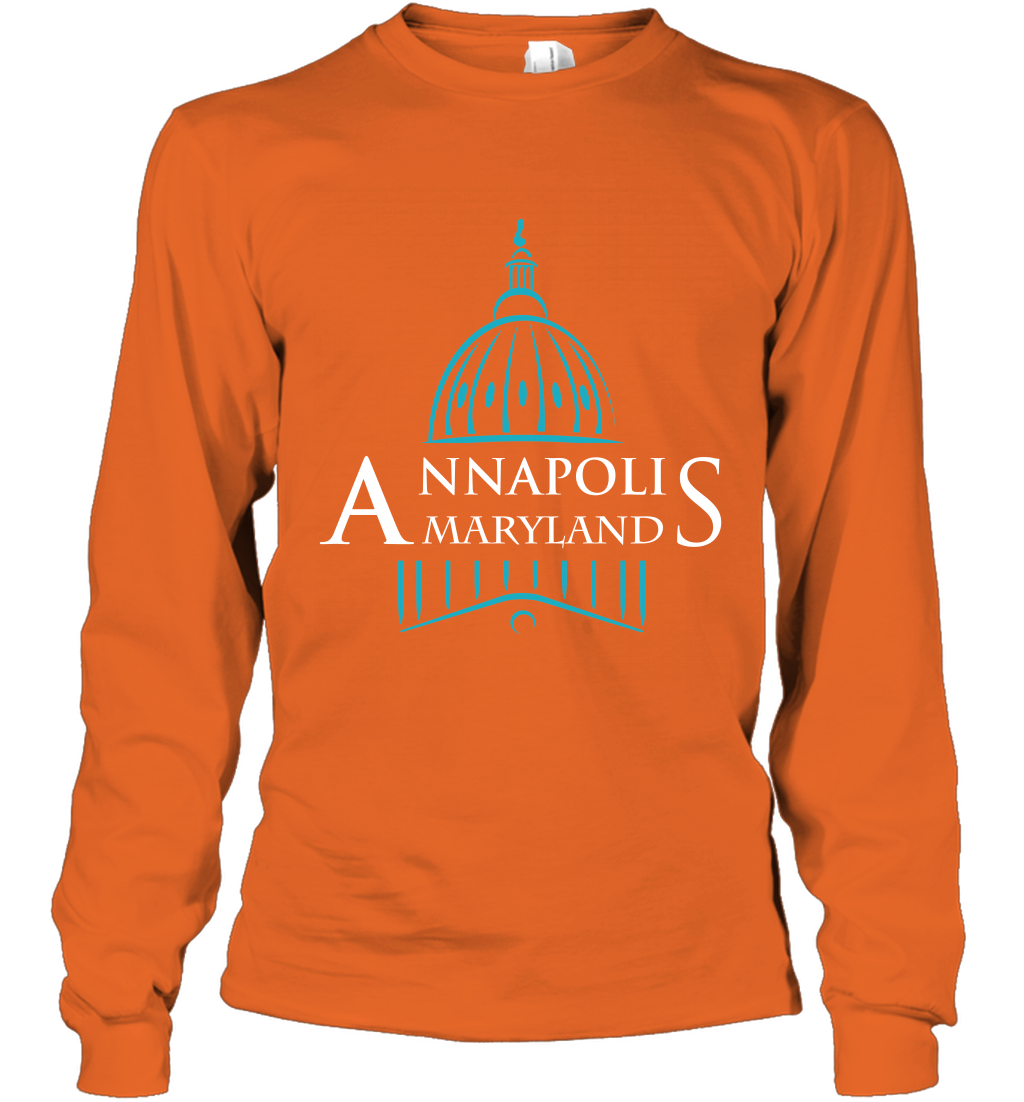 Anna Polis Maryland Shirt Long Sleeve T-Shirt Long Sleeve T-Shirt Orange