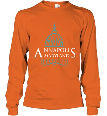 Anna Polis Maryland Shirt Long Sleeve T-Shirt Long Sleeve T-Shirt Orange