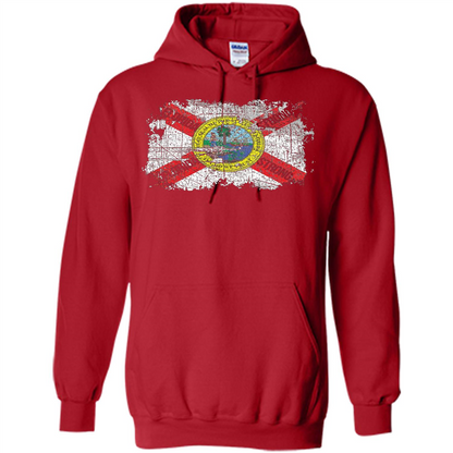 Florida Strong T-shirt Florida Distressed Flag T-Shirt Red