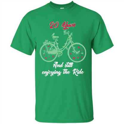 Anniversary T-shirt 20 Years And Still Enjoying The Ride Irish Green