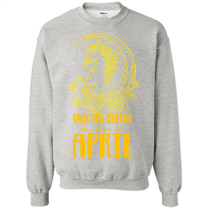 April Unicorn T-shirt Unicorn Queens Are Born In April Ash