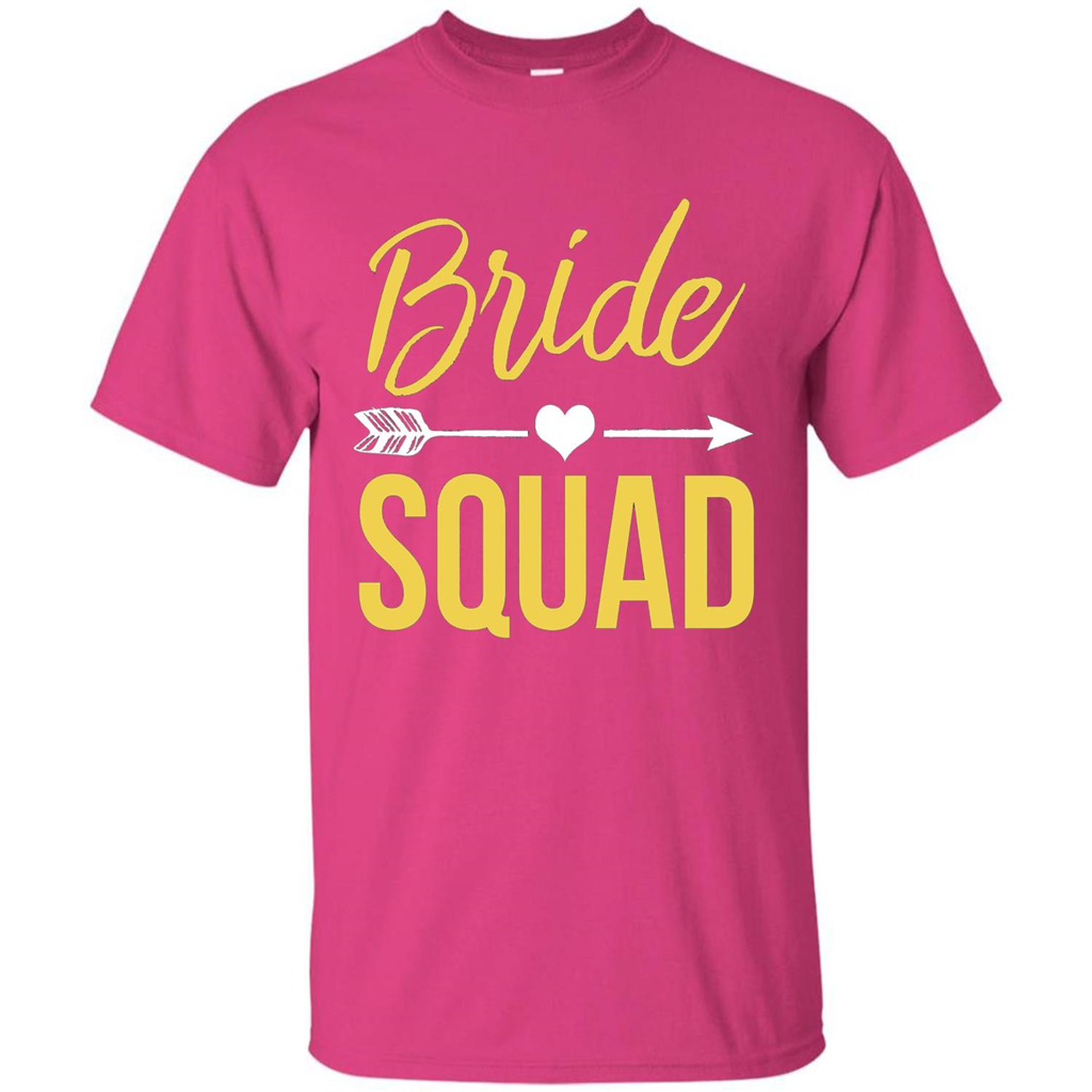 Bachelorette Party T-Shirts Bridesmaids Bride Squad T-Shirt Heliconia
