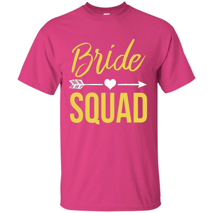 Bachelorette Party T-Shirts Bridesmaids Bride Squad T-Shirt Heliconia