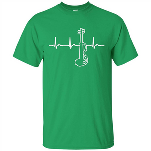 Electric Violin Heartbeat T-Shirt Special Instrument T-shirt