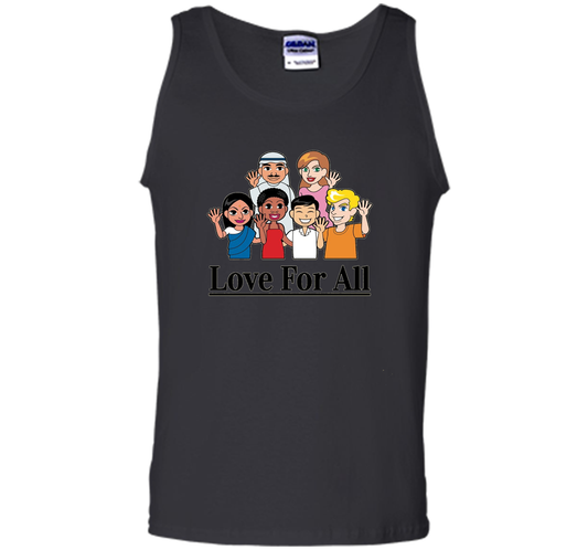 Love For All- Multicultural Race Unity Diversity T-Shirt cool shirt Black