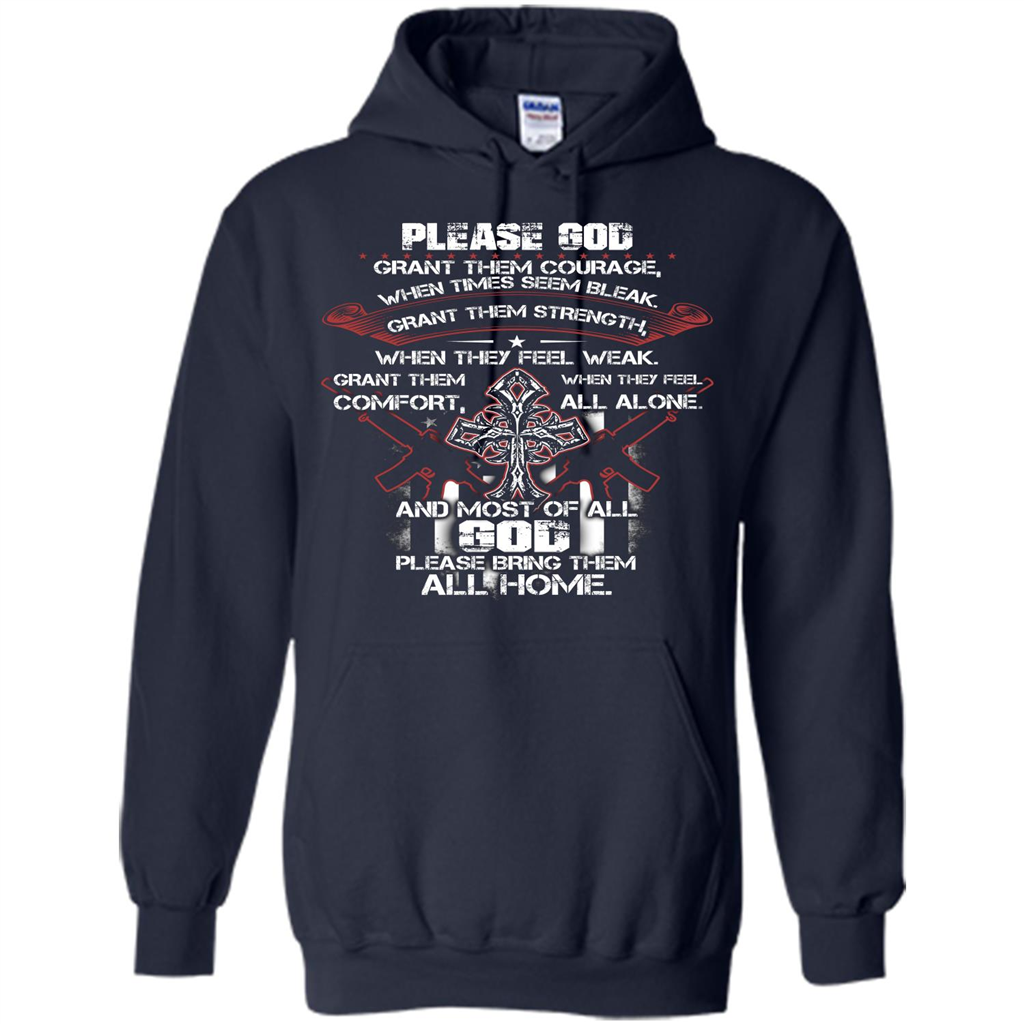 God Bless Our Soldier T-shirt Navy