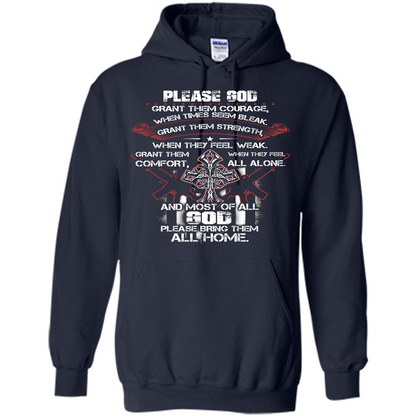 God Bless Our Soldier T-shirt Navy