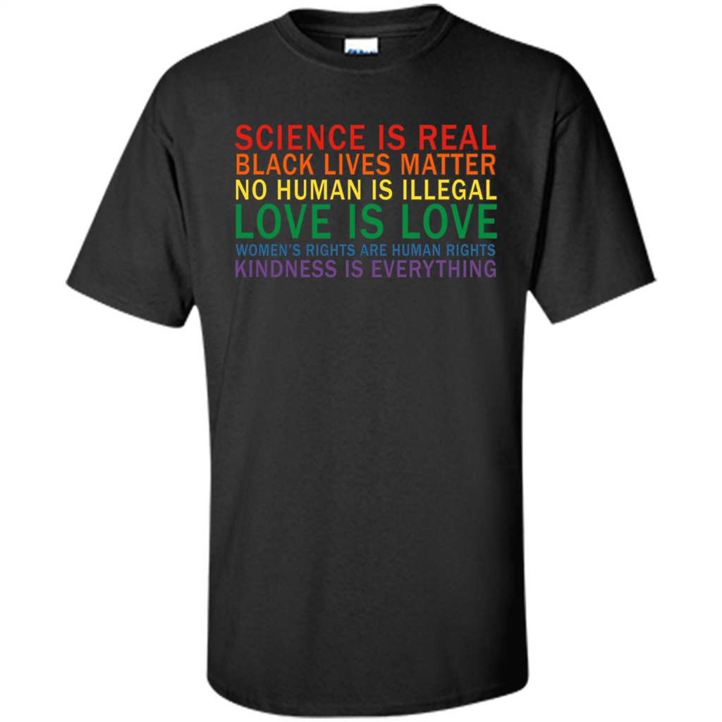 Science Is Real Black Lives Matter Shirt Black