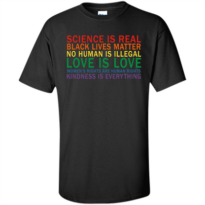 Science Is Real Black Lives Matter Shirt Black