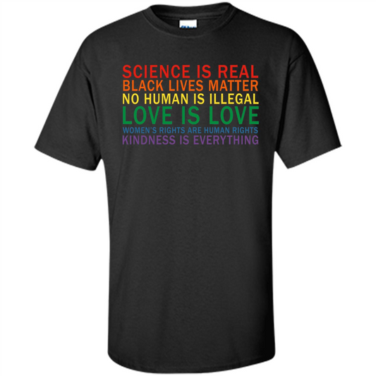 Science Is Real Black Lives Matter Shirt Black