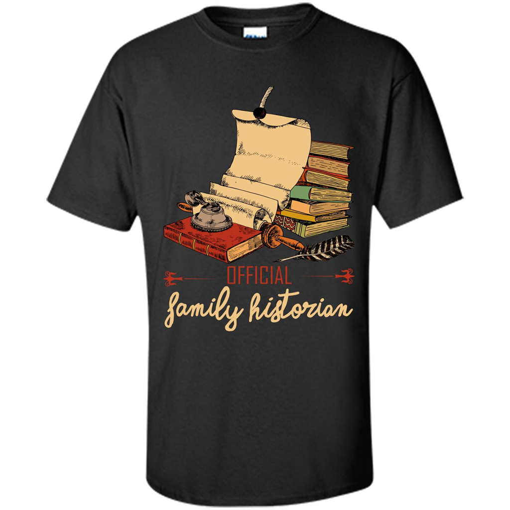 Family T-shirt Official Family Historian Black