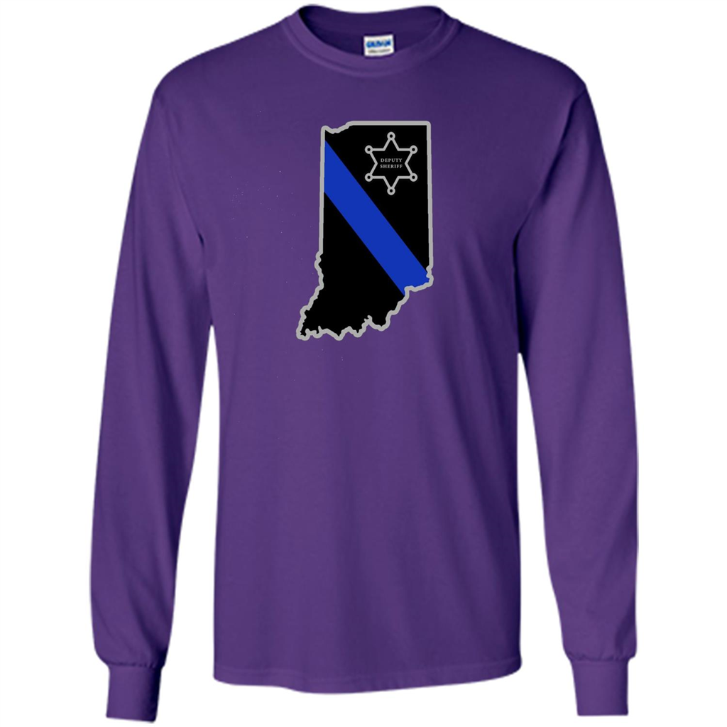 Indiana Sheriff Deputy Thin Blue Line Deputy Sheriff T-shirt