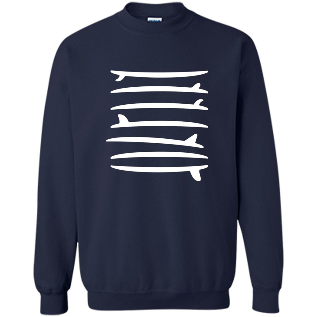 Surfing T-shirt The Longboard Single Fin Surfer T-shirt Navy