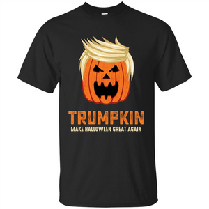 Halloween Trumpkin Funny T-Shirt Make Halloween Great Again