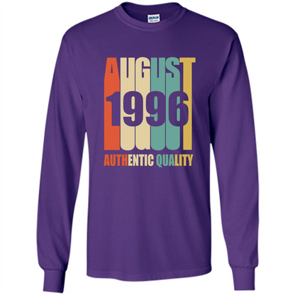 August 1996 Authentic Quality T-shirt Purple