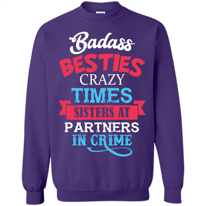 Family T-shirt Sisters Partners In Crime T-shirt Purple
