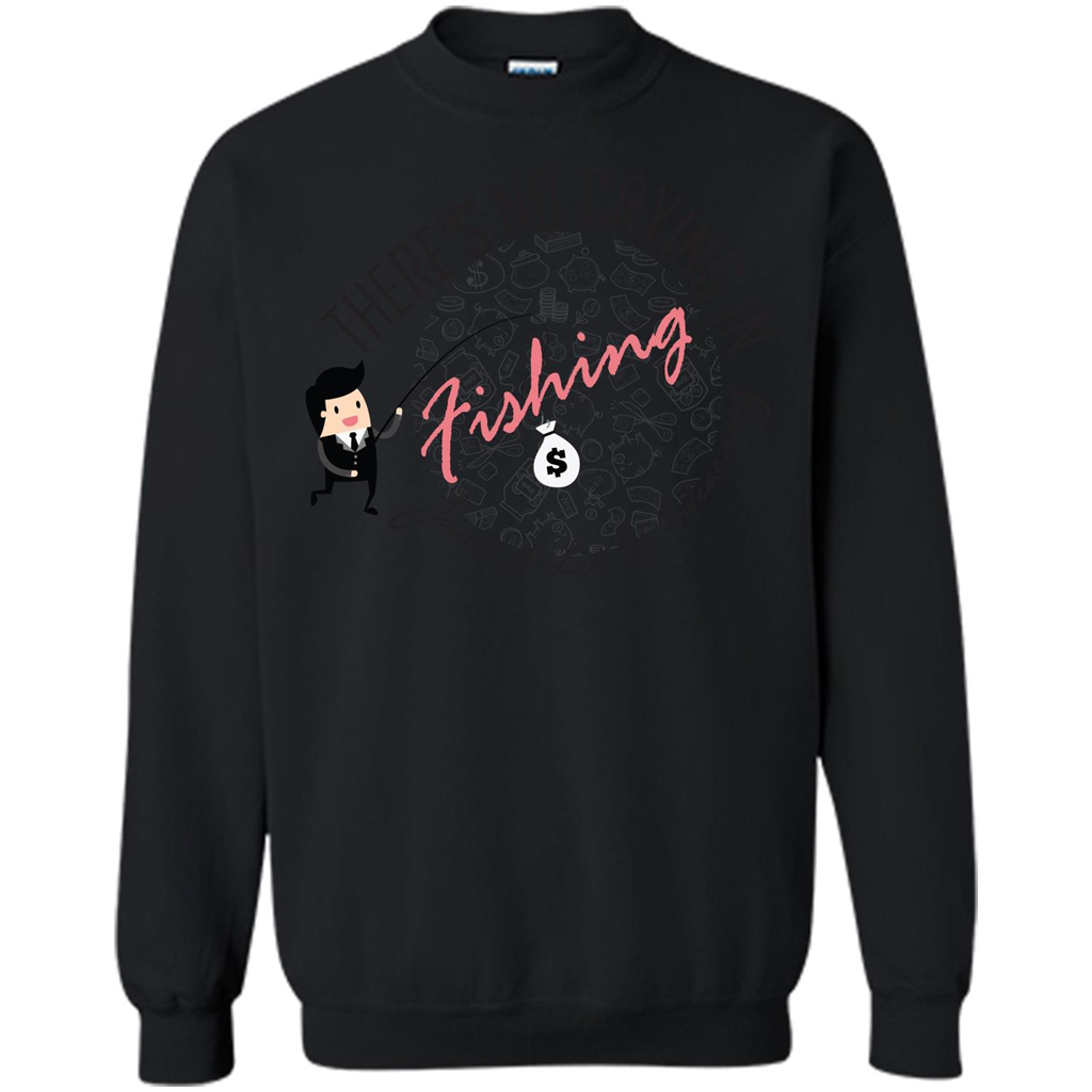 No Crying Fishing T-shirt Black