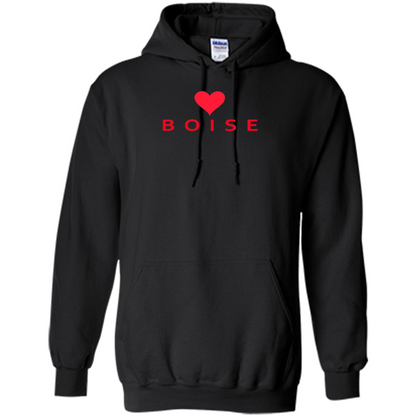 Boise Idaho With Heart Love T-shirt Orange