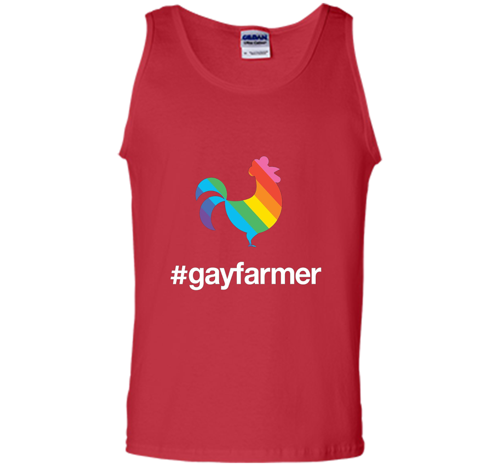 Hashtag Gay Farmer Pride Chicken T-Shirt t-shirt Red