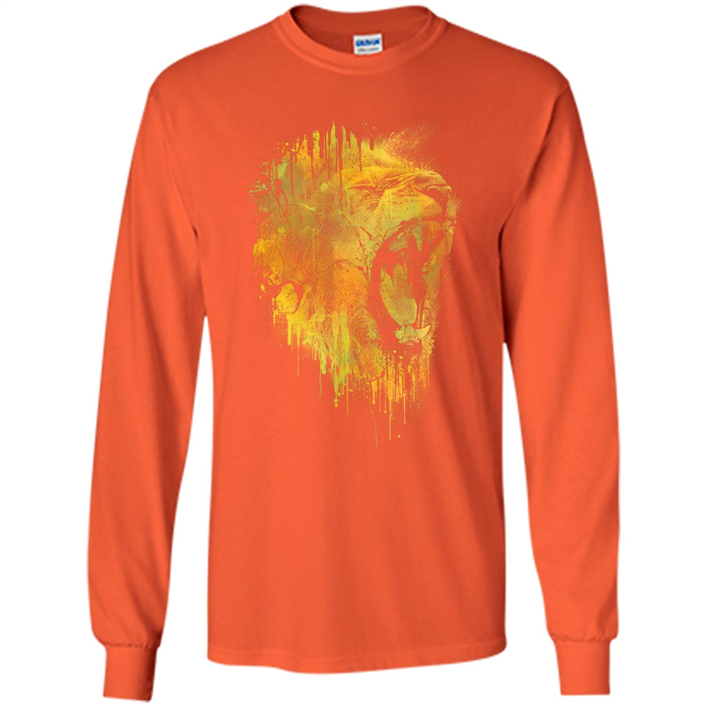Lion Drip T-shirt Orange