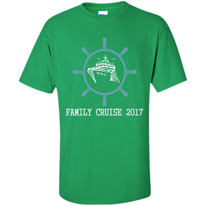Family T-shirt Family Cruise 2017 Irish Green