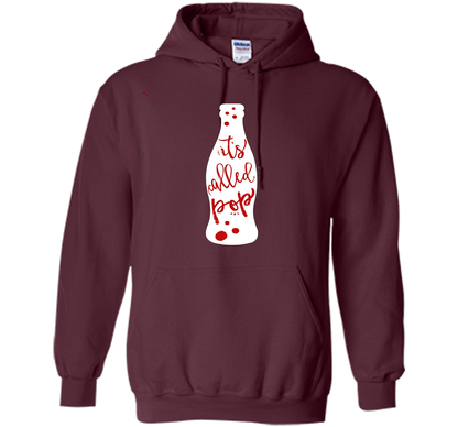 It's Called POP - funny debate handwritten style tshirt t-shirt Maroon