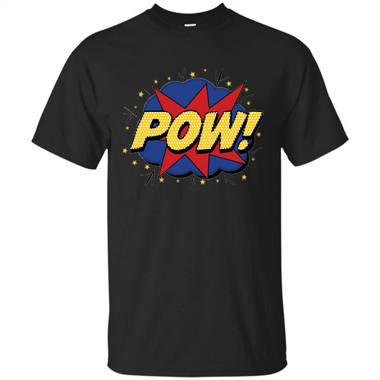 POW Comic Book Bubble T-shirt Black