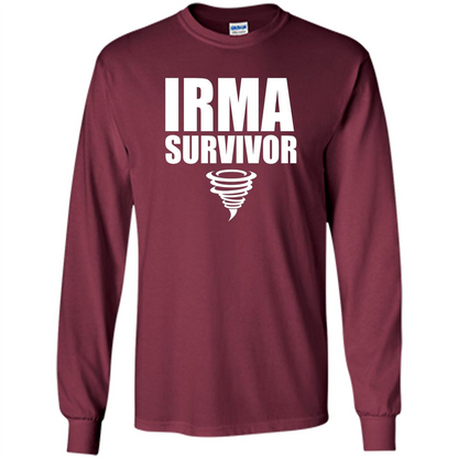 Hurricane Irma Survivor T-shirt Maroon