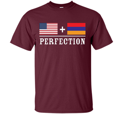 American + Armenian = Perfection Flag T-Shirt t-shirt Maroon