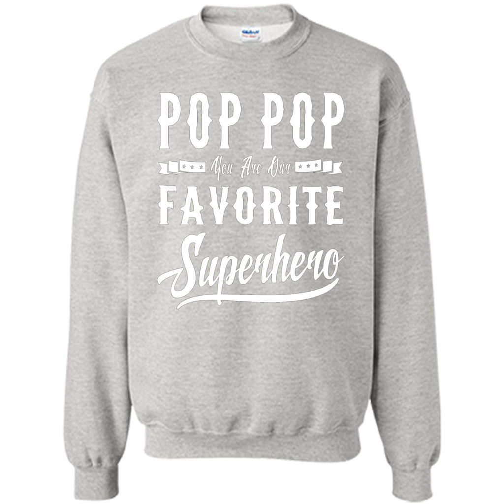 Pop Pop Superhero Fathers Day Gifts Dad Grandpa Men T-shirt