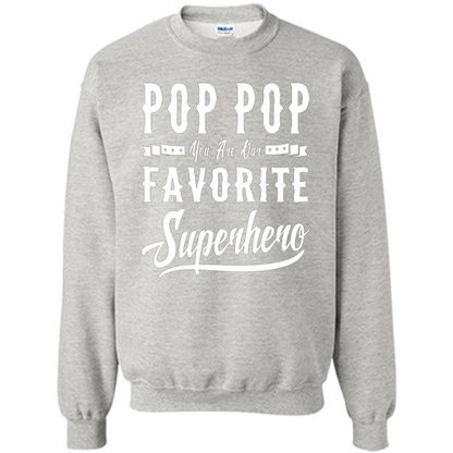 Pop Pop Superhero Fathers Day Gifts Dad Grandpa Men T-shirt