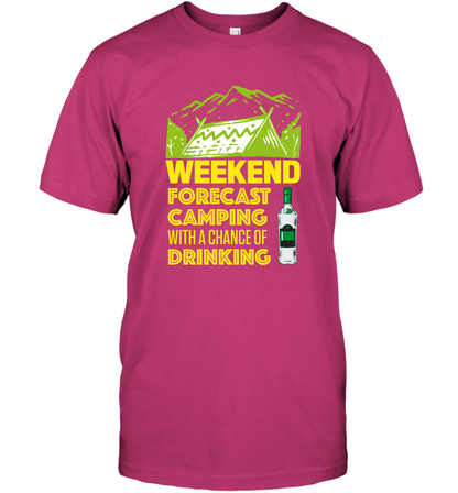 Weekend Forecast Camping With A Chance Of Drinking Shirt T-Shirt Heliconia