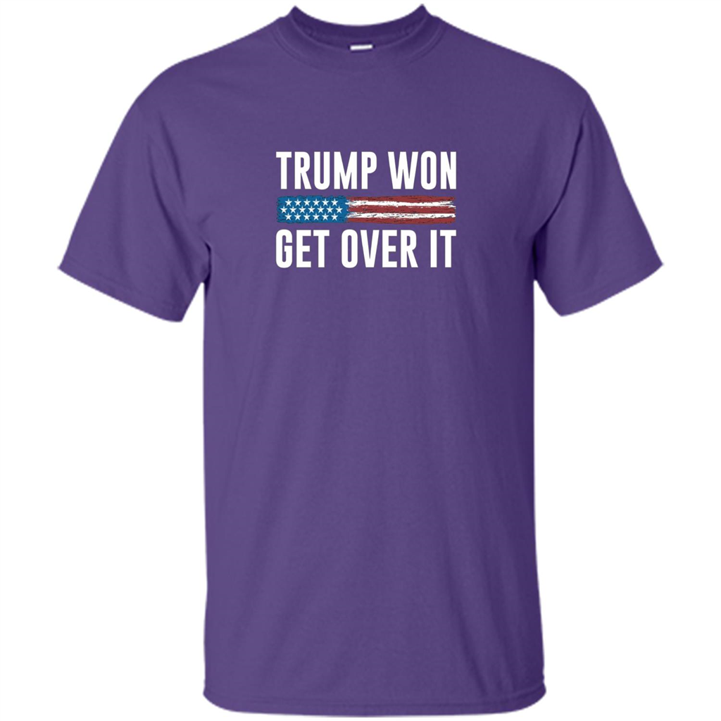 Trump Won - Get Over It T-shirt Purple