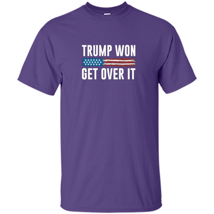 Trump Won - Get Over It T-shirt Purple