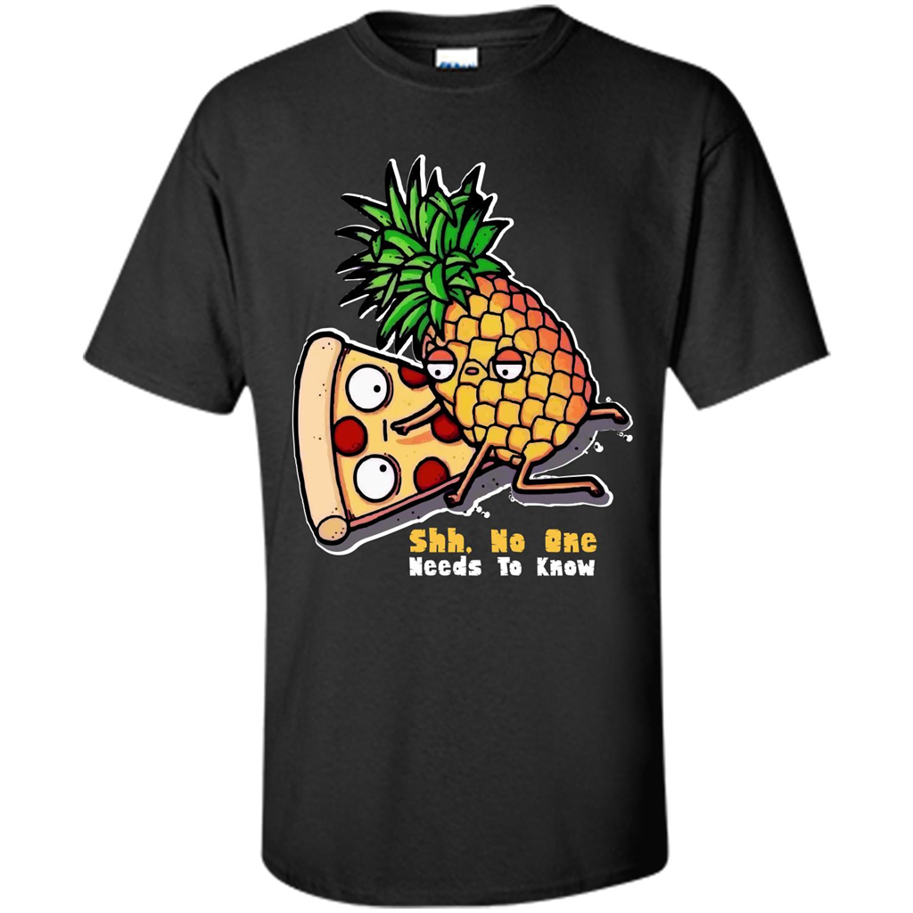 Pizza. Shh, No One Needs To Know T-shirt Black